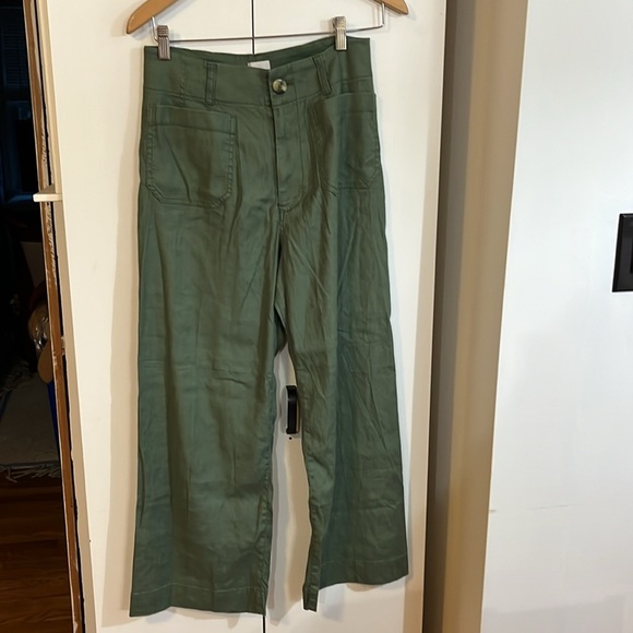 Anthropologie The Colette Cropped Wide Leg Pant: Linen Edition Size 28 NWT - Picture 14 of 15